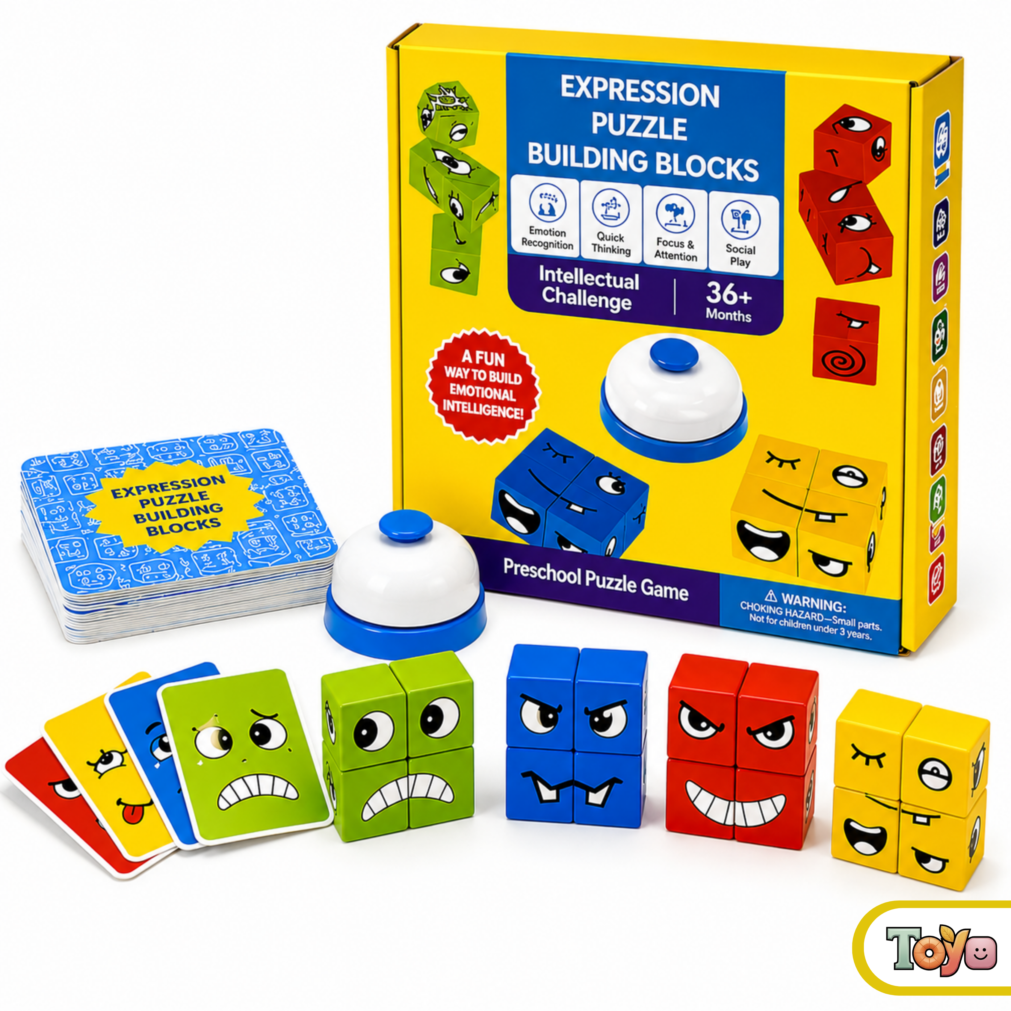 Expression Puzzle Building Blocks